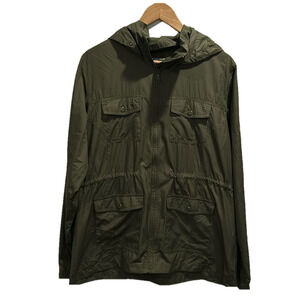 Mountain Hardwear Light Jacket Coat Windbreaker Hooded Khaki Green Size
